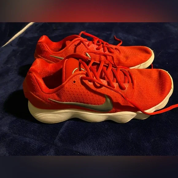 Nike | Shoes | Red Nikes Mens Size 25 Gently Used | Poshmark display picture 2